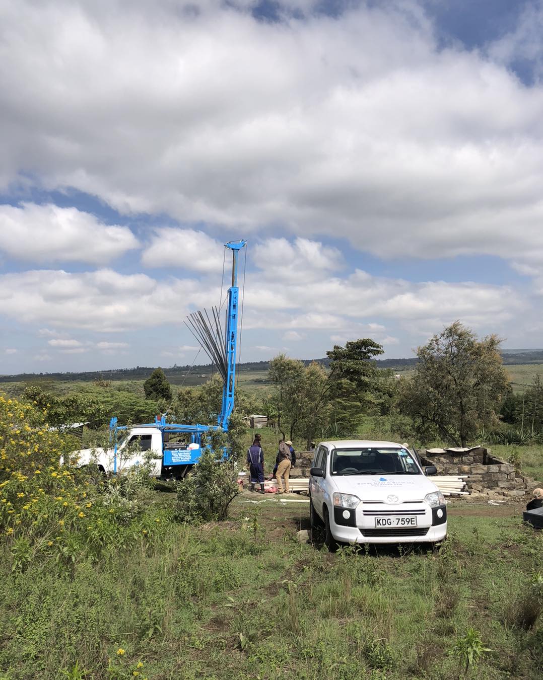 Solar powered borehole pumping system in Maili 46